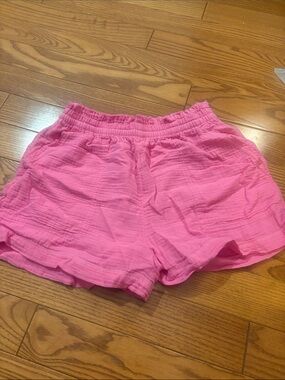 aerie pink gauze pool to party shorts M